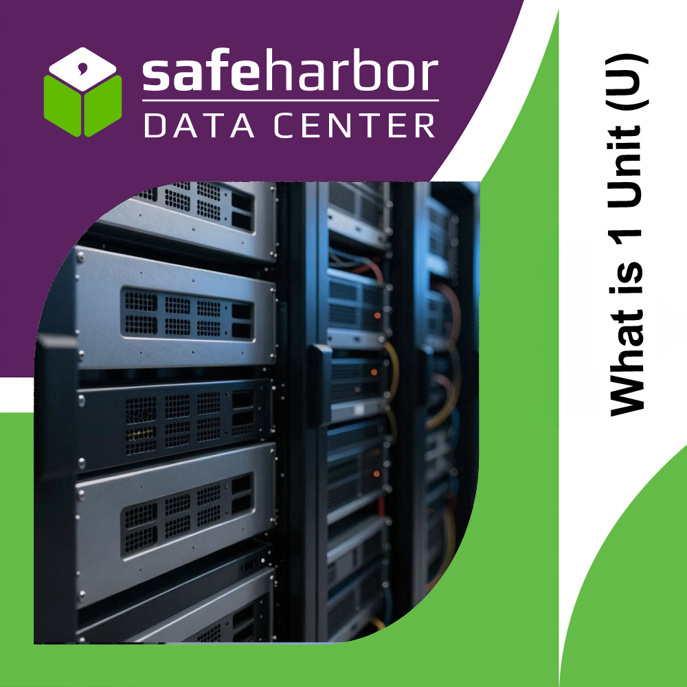 What is 1 Unit (U) of racks in a data center