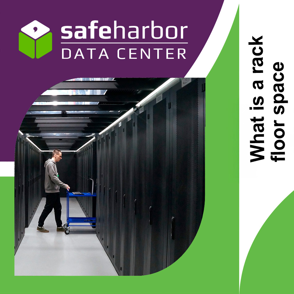 What is a space for a server rack in a data center?